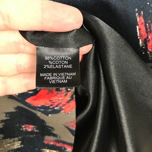 Tahari Petite sheath dress abstract floral stretch - Picture 7 of 7